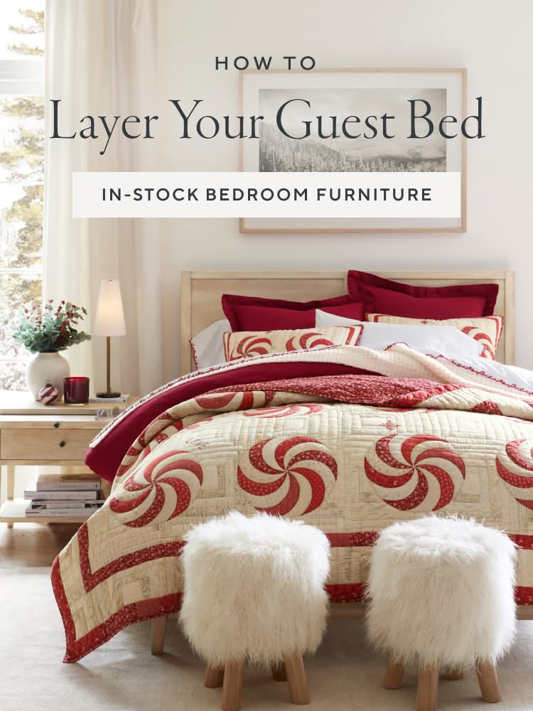 How to layer your Guest bed In-Stock Bedroom Furniture